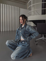[PREMIUM/MADE] Signature mold maximum denim pants