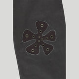 TWO-TONE FLOWER STRAIGHT JEAN
