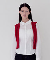 KIRSH プレーンスリムフィットシャツ [WHITE]
