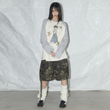 Cargo Lettering Bermuda Pants(Khaki Camo) F25QD889