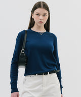 ESSENTIAL SOFT ROUND KNIT_ULTRAMARINE BLUE