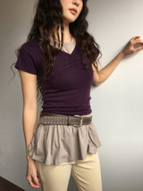Serine shirring t-shirt (4color)