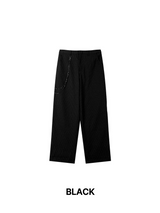 TO Stripe Wide Slacks (2C, Chain Set)