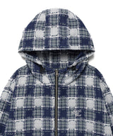 HOODED CHECK WIND BREAKER MULTI(CV2GSUB960A)