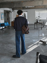 ASCLO Washed Wide Denim Pants (4color)