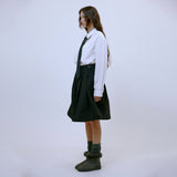 Balloon Midi Skirt (CHARCOAL)