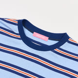 マルチストライプシンボルTシャツ ブルー