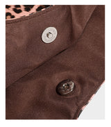 Star Keyring Leopard Print Oversized Tote Bag