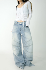 wing denim pants(2color)