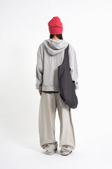 Lowell crop fingerhole hood zip-up