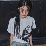 Still Hide Tee (White) F25QB139