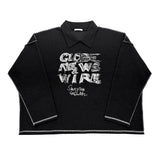 Finish Collar Knit T-shirt