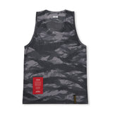 Mesh Oversized Sleeveless Tiger Camouflage