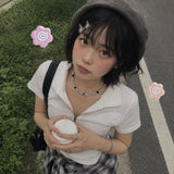 Black White Beads Pearl Bold Fashion Daily Necklace
