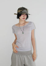 LUCA BOAT-NECK TEE