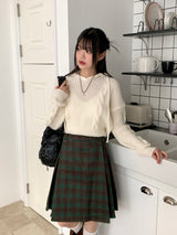 ダルツイストVネックロングスリーブフーデッドニット