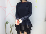 シフォンレイヤードスカート