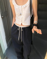 Silver starlight scrunch [ white, black ] 