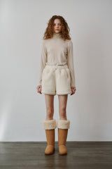 Basic turtle neck T-shirts (Mocha)