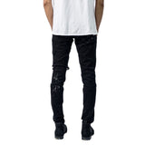 M1 Tri Batik Splatter of Skies Black - Celana Jeans
