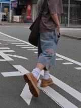 [MDおすすめ] JAPAN カーペンター ブルミューダ デニム パンツ JAPAN