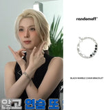 [Celeb pick] Black Marble Chain Bracelet