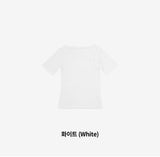 Riffen reverse slit T-shirt