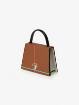 LOMEL MINI マイクロレザーバッグ / Mud Brown