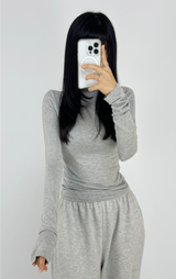 (SPECIAL PLANNED PRICE❤LONG & SHORT❤5 COLORS❤) GLAMOUR SLIM-FIT STRETCH LONG-SLEEVE TURTLE-NECK TOP