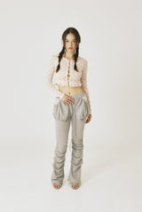 Pocket shirring pants
