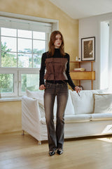 IRIS TOP / BROWN