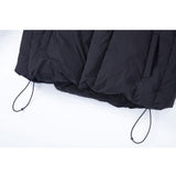 Short Minimal Duck-Down Padding Black