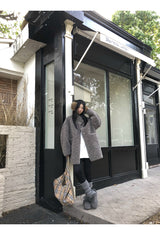 シルバープードルウールムートンハーフコート