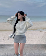 [BELLIDE MADE] Heartbeat, Basic Round Knitwear