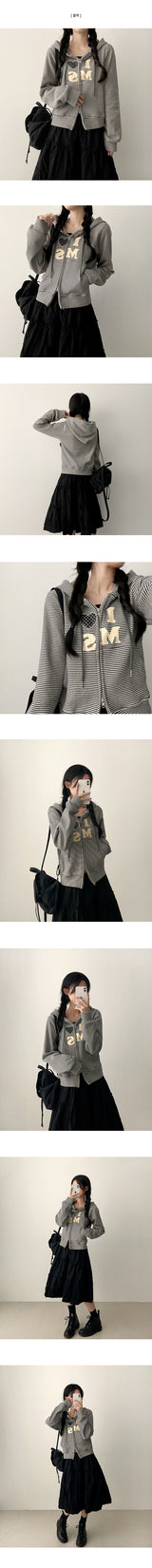 I love heart Dangara hoodie zip-up