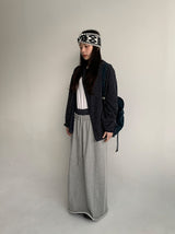 Wilke Cut Banding Long Skirt