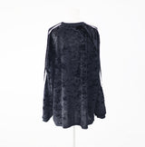 Unisex メイオーバーサイズベルベットスウェットシャツ