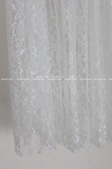 lace see-through flare layered maxi long skirt