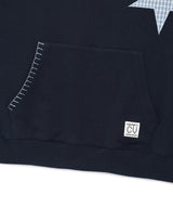 TWIN STAR APPLIQUE HOODIE GREY(CV2FFUM401A)