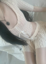 Ansel lace ribbon top