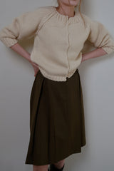 Page pintuck skirt_khaki