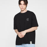 [UNISEX] Small Line Bear Smile Short Sleeve T-shirt
