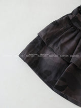 Camo cancan mini skirt