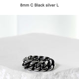 SS-blackline curve chain ring_5/6/7/8mm_BLACK SILVER