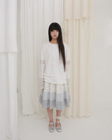 GARDEN STRIPE HENLEY NECK LONG SLEEVE