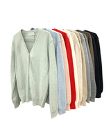 Kelly Cashmere V-neck Loose Fit Cardigan 12C