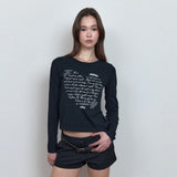 C LOVE LETTER GRAPHIC T-SHIRT_BLACK