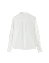 Basic Oxford Oversized Tie Shirt White