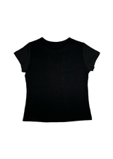 3カットスリムTシャツ ブラック