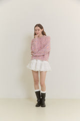 SNOWFLAKE POPCORN SWEATER